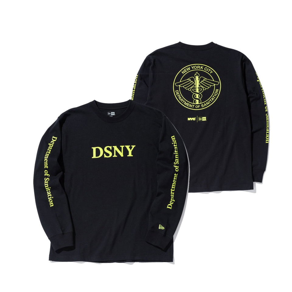 長袖 コットン Tシャツ NYC DSNY ブラック レギュラーフィット - 12864376-S | NEW ERA ニューエラ公式オンラインストア