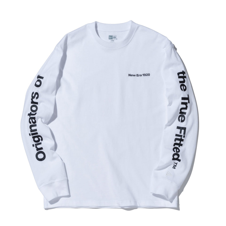 長袖 コットン Tシャツ OOTTF Sleeve ホワイト × ブラック レギュラーフィット - 13516872-S | NEW ERA ニューエラ公式オンラインストア