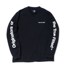 長袖 コットン Tシャツ OOTTF Sleeve ブラック × ホワイト レギュラーフィット - 13516874-S | NEW ERA ニューエラ公式オンラインストア