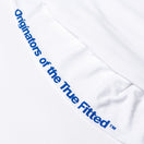 長袖 コットン Tシャツ Originators of the True Fitted ホワイト × ブルー レギュラーフィット - 12542684-S | NEW ERA ニューエラ公式オンラインストア