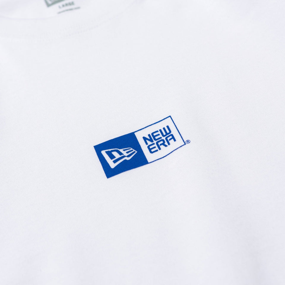 長袖 コットン Tシャツ Originators of the True Fitted ホワイト × ブルー レギュラーフィット - 12542684-S | NEW ERA ニューエラ公式オンラインストア