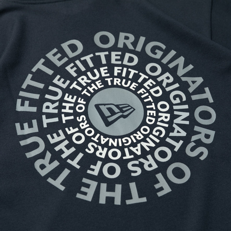 【ゴルフ】 ミドルネック 半袖 鹿の子 Tシャツ Originators of the True Fitted サークルロゴ ネイビー - 13061575-S | NEW ERA ニューエラ公式オンラインストア