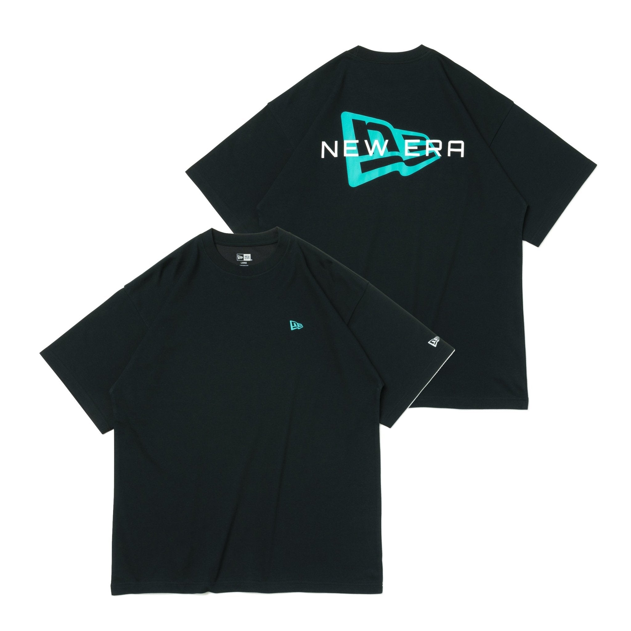 ニューエラ 長袖 パフォーマンス Tシャツ Outline Big Logo 長袖 パフォーマンス Tシャツ Outline Big Logo ブラック