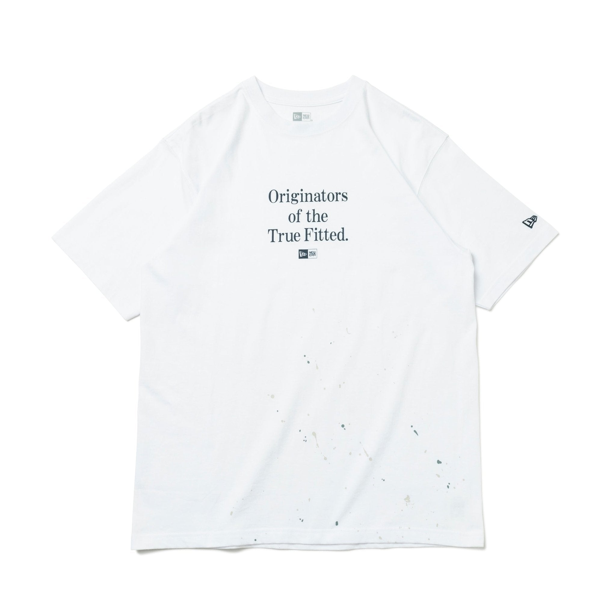 NEW ERA◆エッセンシャル 半袖 Tシャツ ホワイト 送料関税込 半袖 コットン Tシャツ Paint ホワイト × マルチカラー