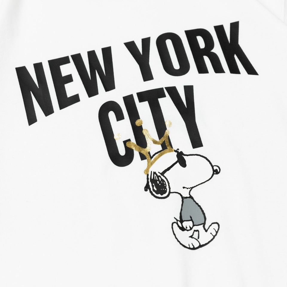 半袖 コットン Tシャツ Peanuts NEW YORK CITY ジョー・クール 王冠 レギュラーフィット ホワイト - 13073264-S | NEW ERA ニューエラ公式オンラインストア