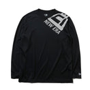 長袖 テックTシャツ ドットフラッグ ショルダー ブラック × ホワイト 【 Performance Apparel 】 - 12375728-XS | NEW ERA ニューエラ公式オンラインストア