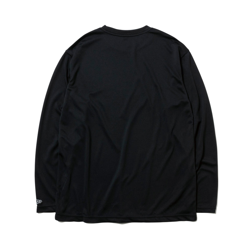 長袖 テックTシャツ ドットフラッグ ショルダー ブラック × ホワイト 【 Performance Apparel 】 - 12375728-XS | NEW ERA ニューエラ公式オンラインストア