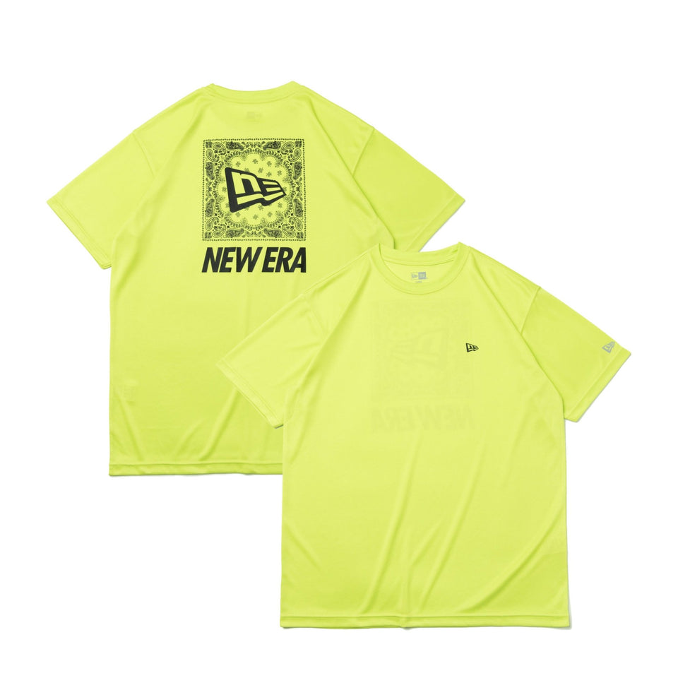 半袖 テック Tシャツ リア ペイズリー ライム【 Performance Apparel 】 - 13264239-S | NEW ERA ニューエラ公式オンラインストア