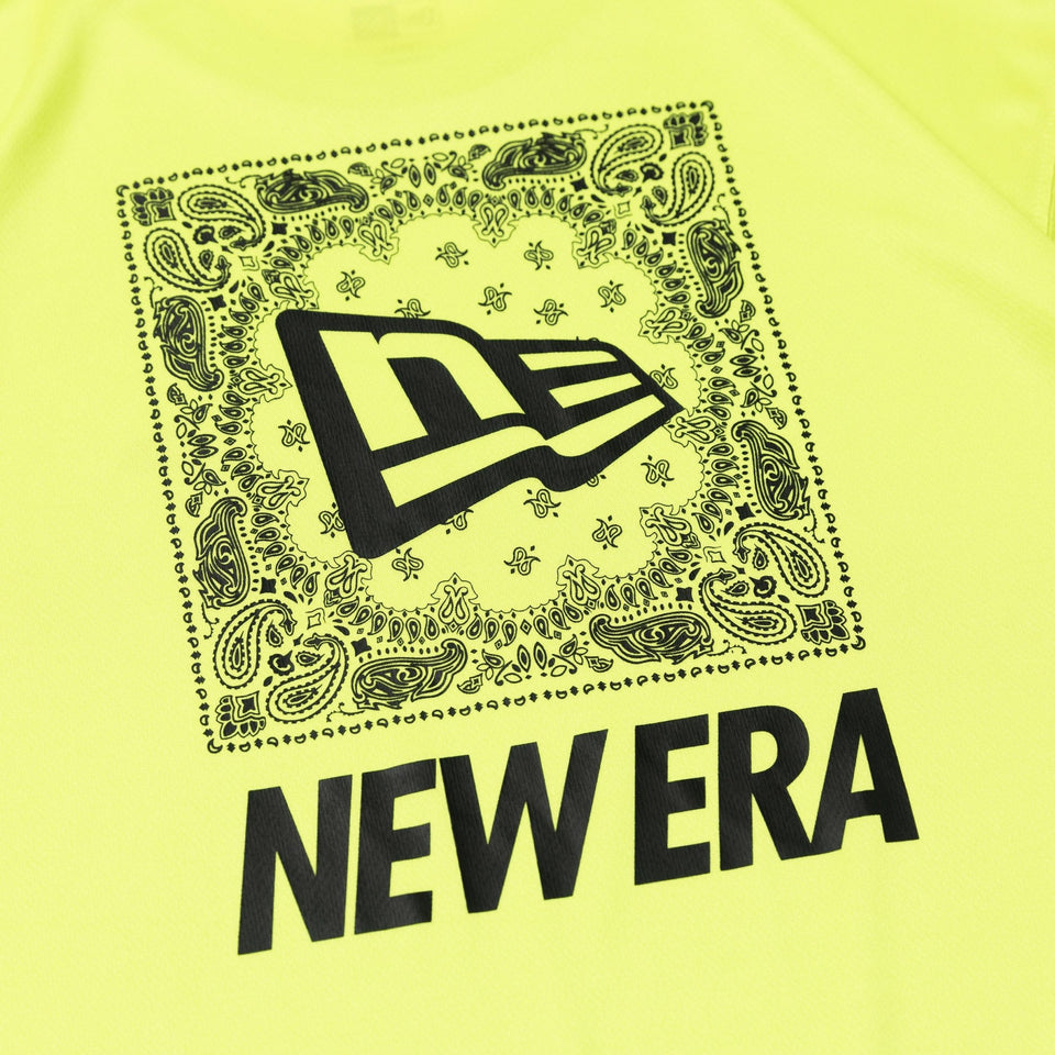 半袖 テック Tシャツ リア ペイズリー ライム【 Performance Apparel 】 - 13264239-S | NEW ERA ニューエラ公式オンラインストア