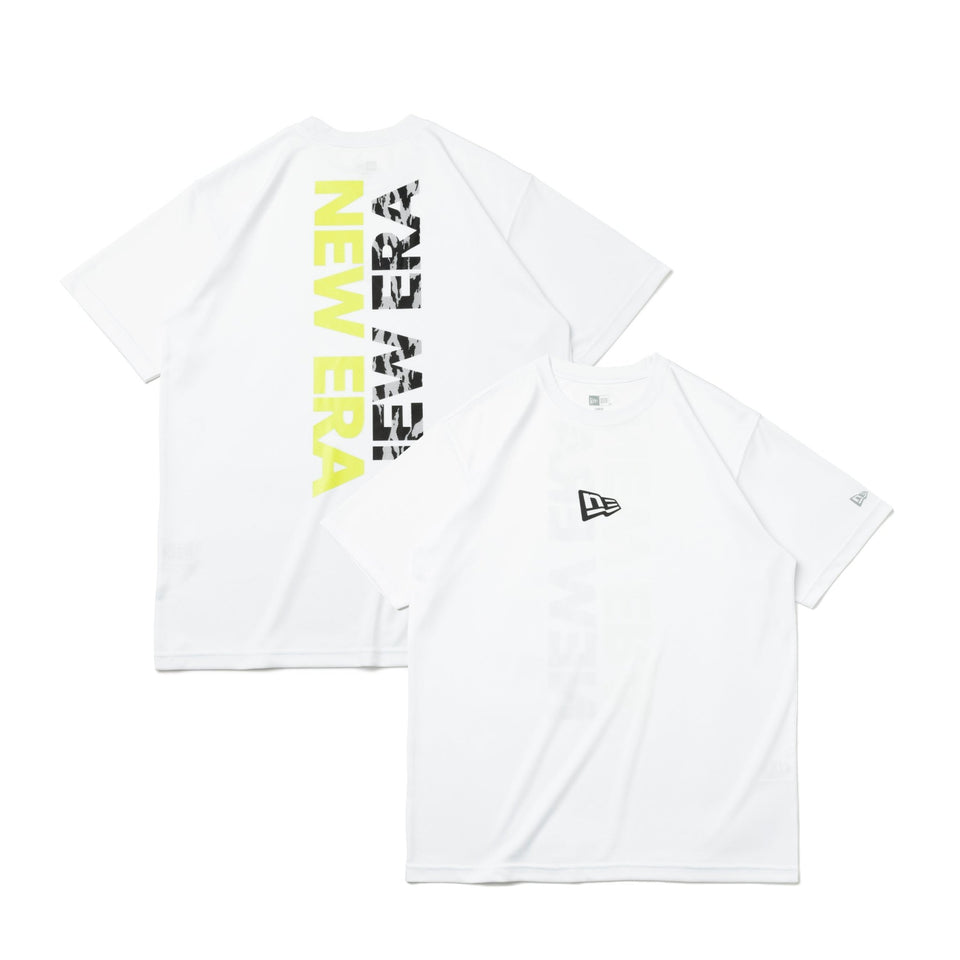 半袖 テック Tシャツ リア バーチカルロゴ ホワイト【 Performance Apparel 】 - 13264241-S | NEW ERA ニューエラ公式オンラインストア