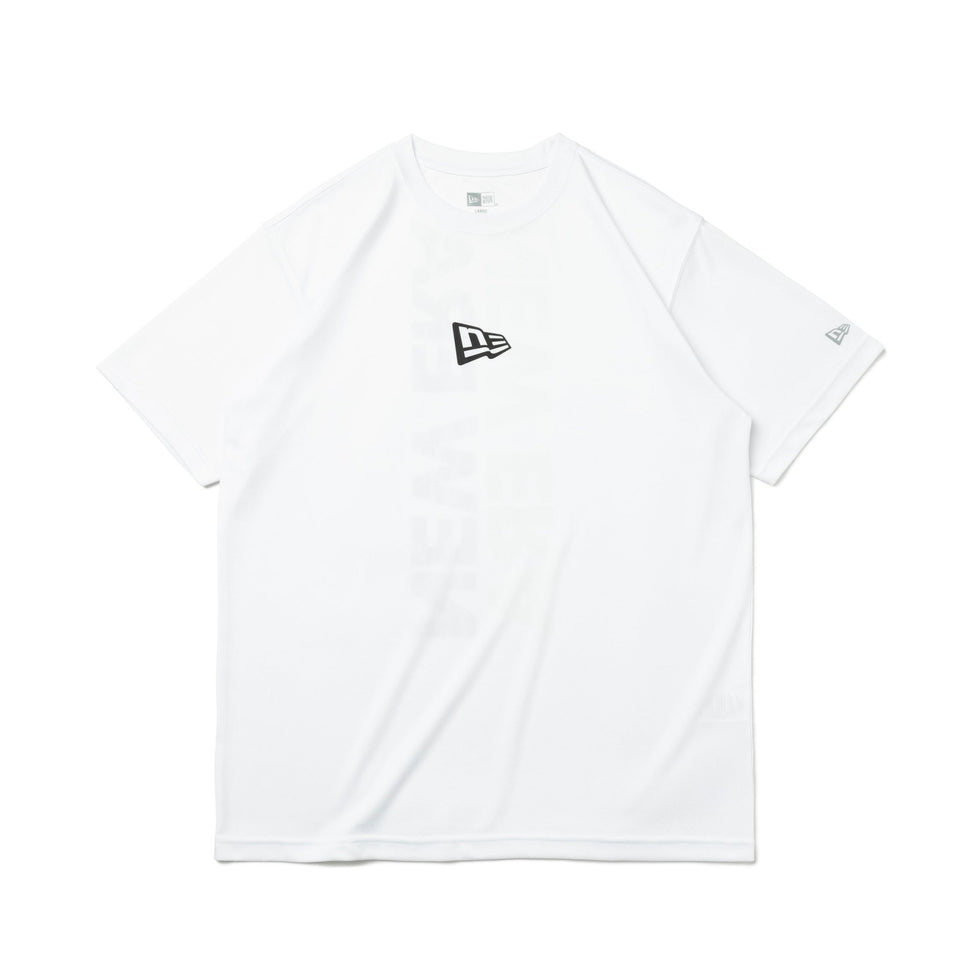半袖 テック Tシャツ リア バーチカルロゴ ホワイト【 Performance Apparel 】 - 13264241-S | NEW ERA ニューエラ公式オンラインストア