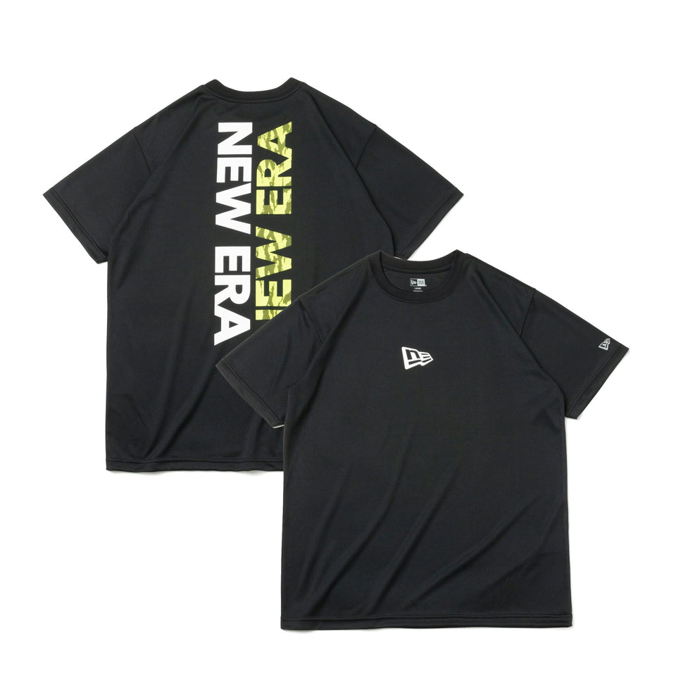 半袖 テック Tシャツ リア バーチカルロゴ ブラック【 Performance Apparel 】 - 13264243-S | NEW ERA ニューエラ公式オンラインストア