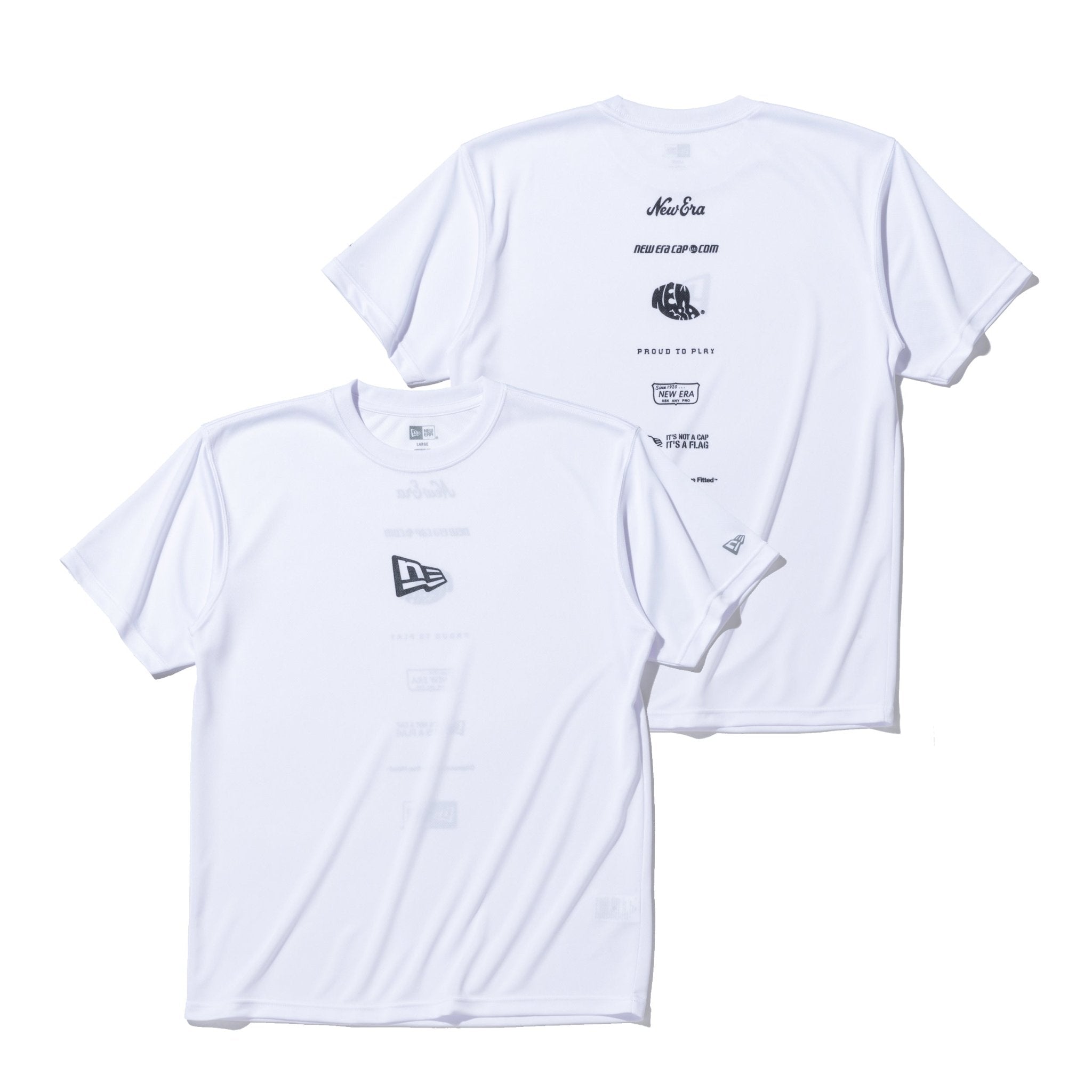 半袖 テックTシャツ クラシックロゴ ホワイト 【 Performance Apparel