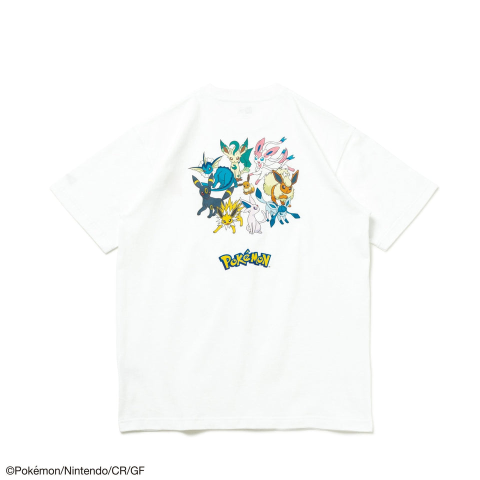 半袖 コットン Tシャツ Pokémon ポケモン ピカチュウ イーブイフレンズ ホワイト レギュラーフィット - 14124671-S | NEW ERA ニューエラ公式オンラインストア