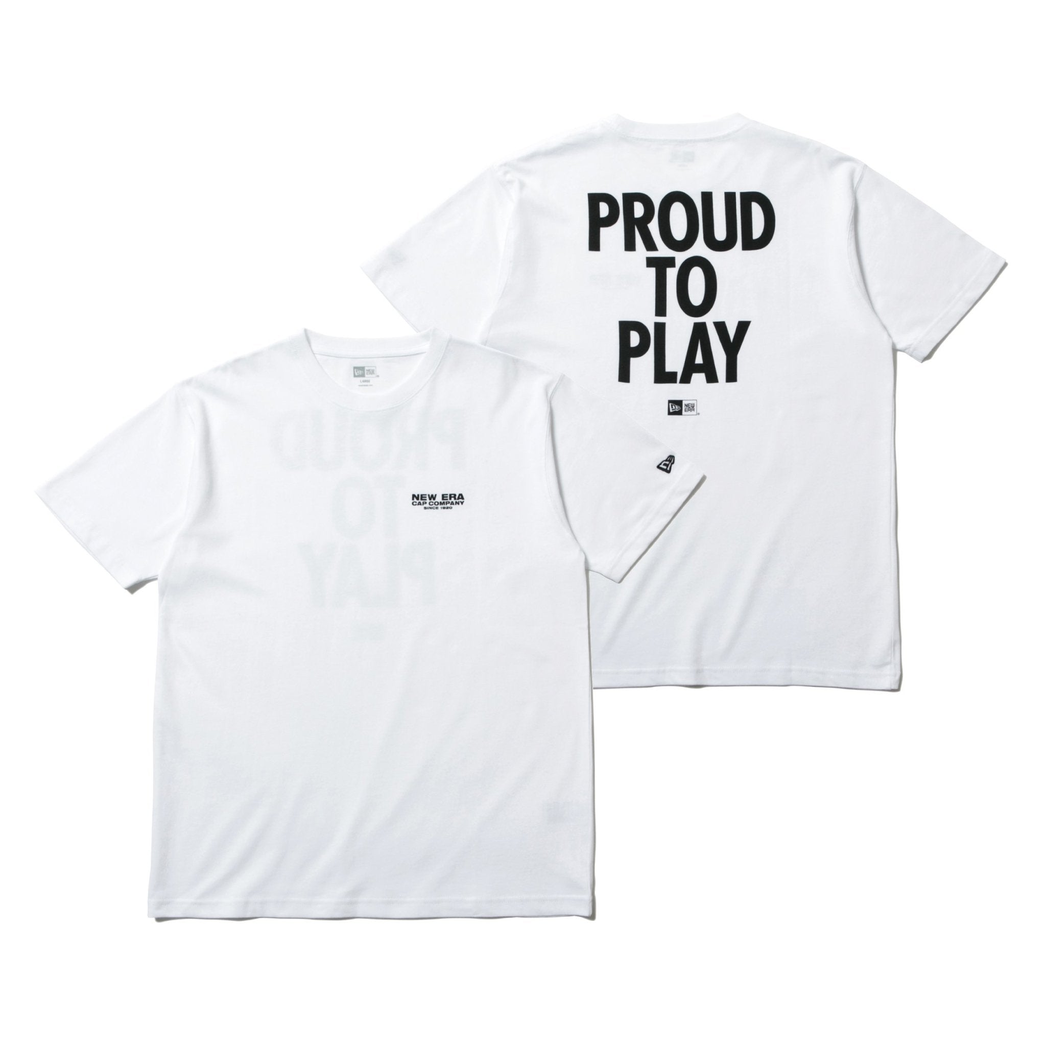 コットン Tシャツ PROUD TO PLAY ホワイト レギュラーフィット ...
