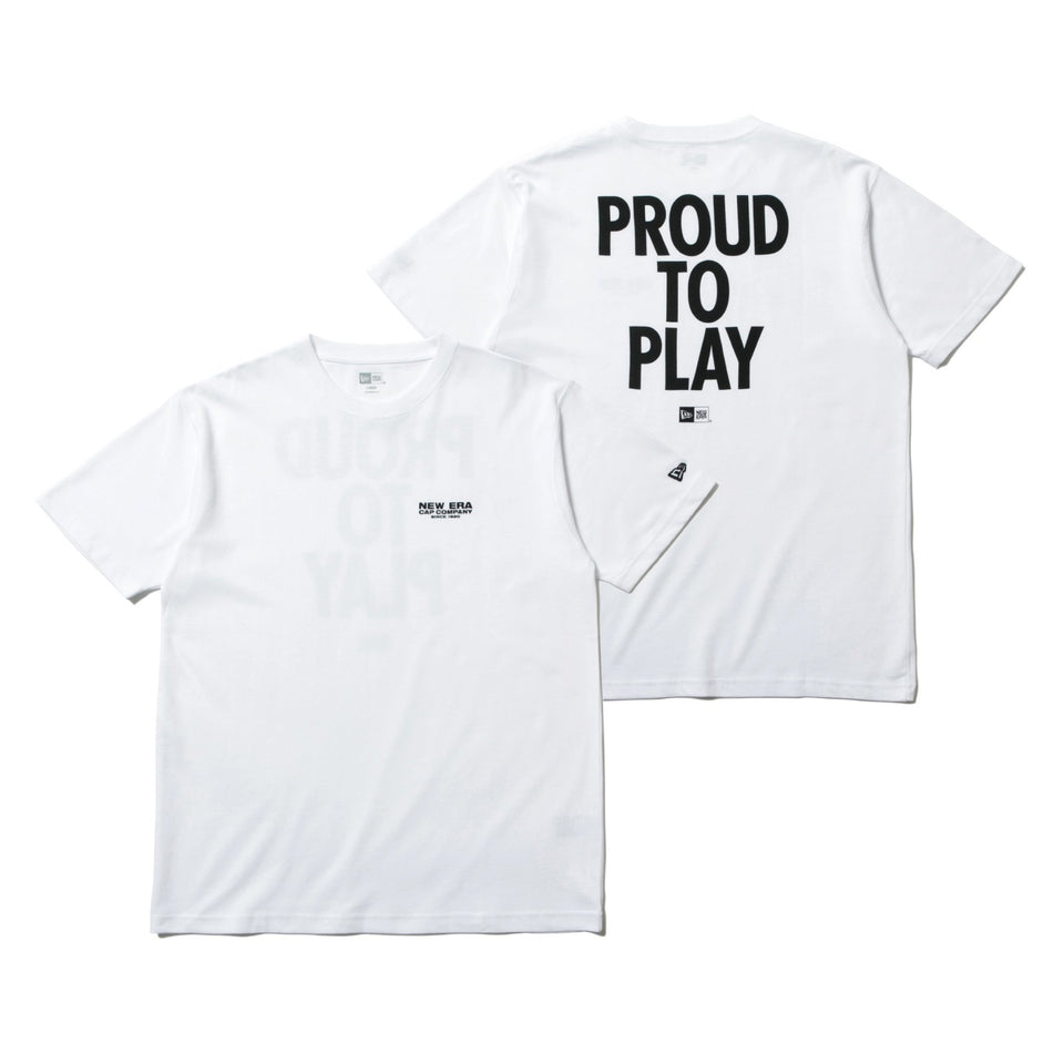 コットン Tシャツ PROUD TO PLAY ホワイト レギュラーフィット - 12325155-S | NEW ERA ニューエラ公式オンラインストア