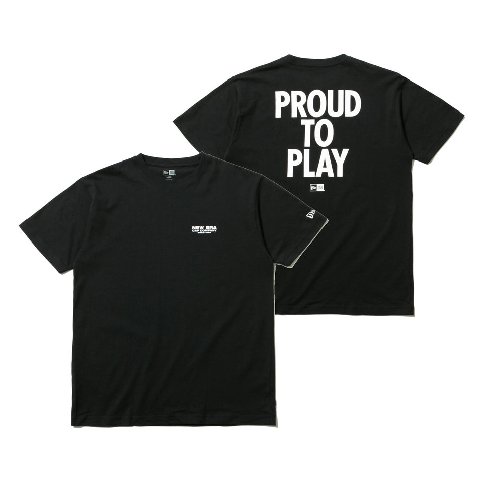 コットン Tシャツ PROUD TO PLAY ブラック レギュラーフィット - 12325156-S | NEW ERA ニューエラ公式オンラインストア