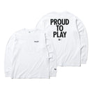長袖 コットン Tシャツ PROUD TO PLAY ホワイト レギュラーフィット - 12325230-S | NEW ERA ニューエラ公式オンラインストア