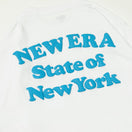 長袖 コットン ポケットTシャツ Puff Logo ホワイト × スレート レギュラーフィット - 13330942-S | NEW ERA ニューエラ公式オンラインストア