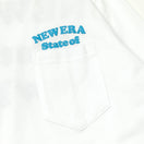 長袖 コットン ポケットTシャツ Puff Logo ホワイト × スレート レギュラーフィット - 13330942-S | NEW ERA ニューエラ公式オンラインストア