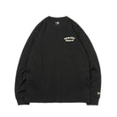 長袖 コットン ポケットTシャツ Puff Logo ブラック × ベージュ レギュラーフィット - 13330943-S | NEW ERA ニューエラ公式オンラインストア