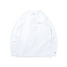 長袖 テック Tシャツ Rear Vertical Logo ホワイト × ベージュ【 Performance Apparel 】 - 13755365-S | NEW ERA ニューエラ公式オンラインストア