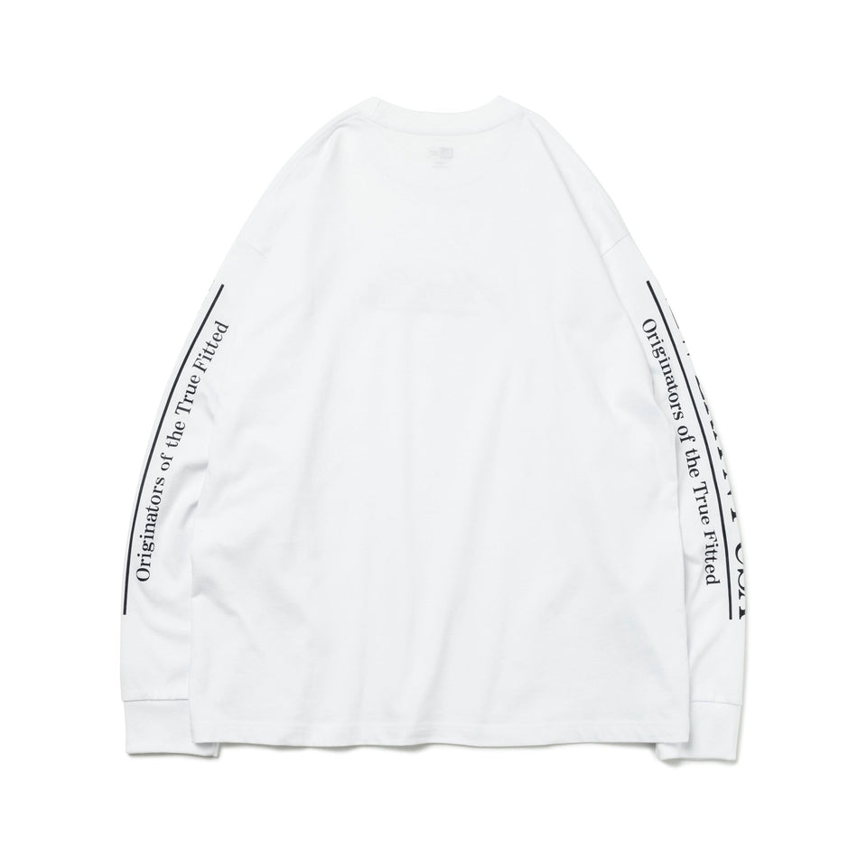 長袖 オーバーサイズド コットン Tシャツ Script Logo ホワイト - 13330994-S | NEW ERA ニューエラ公式オンラインストア