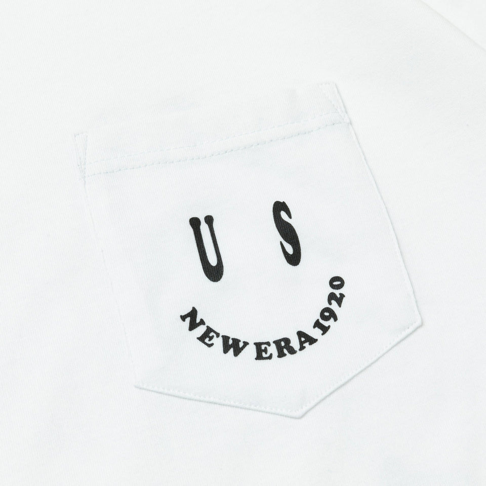 半袖 ポケット コットン Tシャツ Smile US NEW ERA 1920 ホワイト レギュラーフィット - 13516747-S | NEW ERA ニューエラ公式オンラインストア