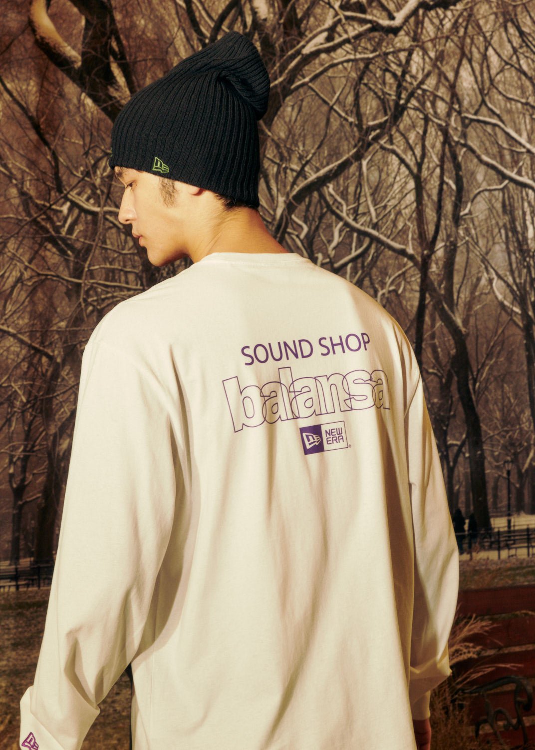長袖 Tシャツ SOUND SHOP balansa ブランドロゴ ホワイト 2