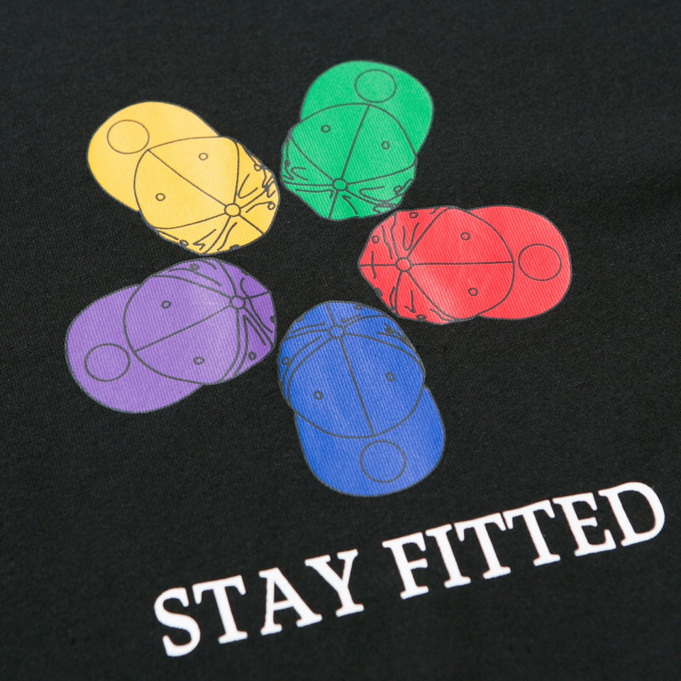 コットン Tシャツ STAY FITTED ブラック レギュラーフィット - 12325153-S | NEW ERA ニューエラ公式オンラインストア