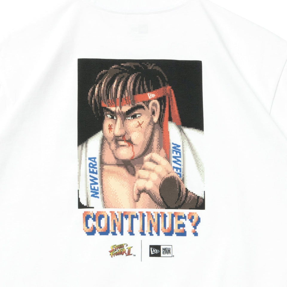 半袖 オーバーサイズド コットン Tシャツ STREET FIGHTER II ストリートファイターII リュウ ホワイト - 14124669-S | NEW ERA ニューエラ公式オンラインストア