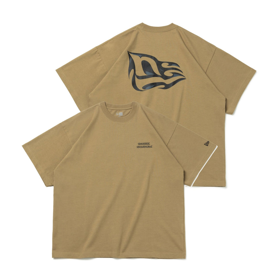 半袖 オーバーサイズド コットン Tシャツ Tetsuya Nakamura NANZUKA GALLERY カーキ - 13772312-S | NEW ERA ニューエラ公式オンラインストア