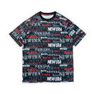 半袖 テック Tシャツ Text All Over ネイビー【 Performance Apparel 】 - 14121963-S | NEW ERA ニューエラ公式オンラインストア
