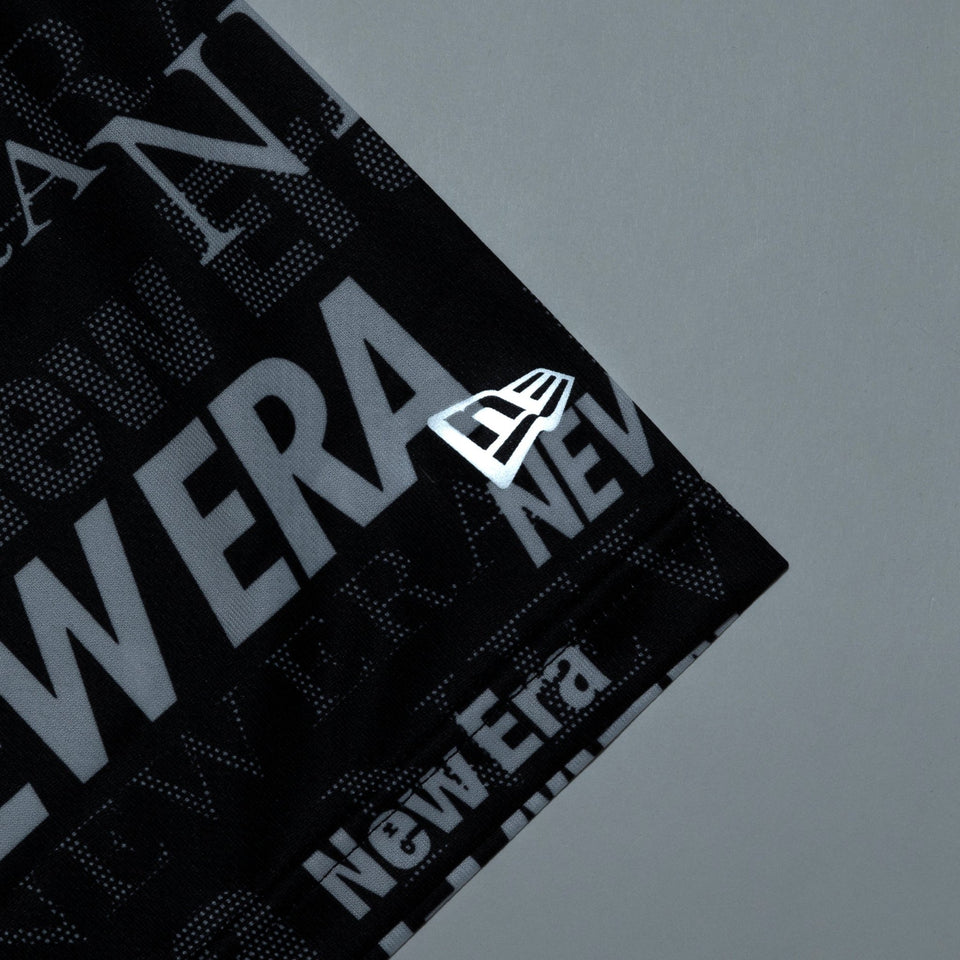 半袖 テック Tシャツ Text All Over ブラック【 Performance Apparel 】 - 14121964-S | NEW ERA ニューエラ公式オンラインストア