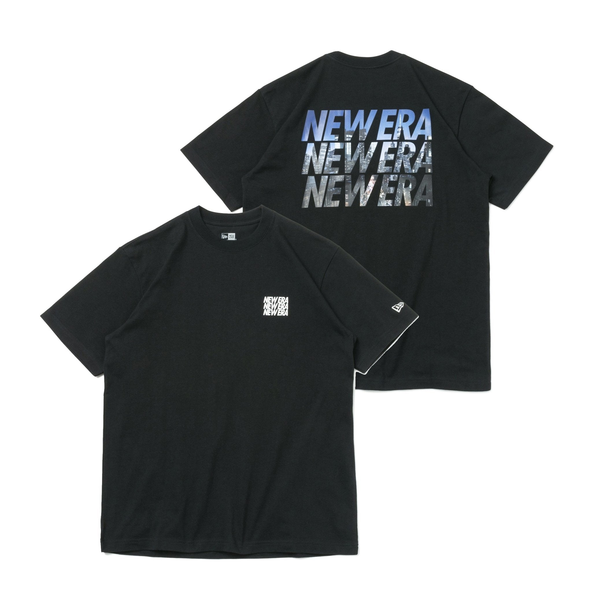New Era ブラック ラガーシャツ M 半袖 テック Tシャツ アーカイブロゴ ブラック レギュラー