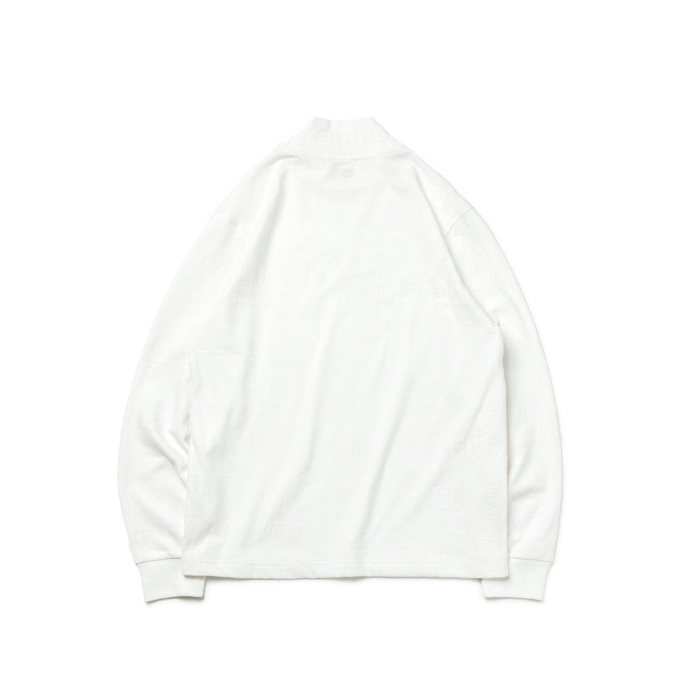 【ゴルフ】 ハイカラー 長袖 パフォーマンス Tシャツ Tonal Logo アーカイブロゴ オフホワイト - 13762727-S | NEW ERA ニューエラ公式オンラインストア