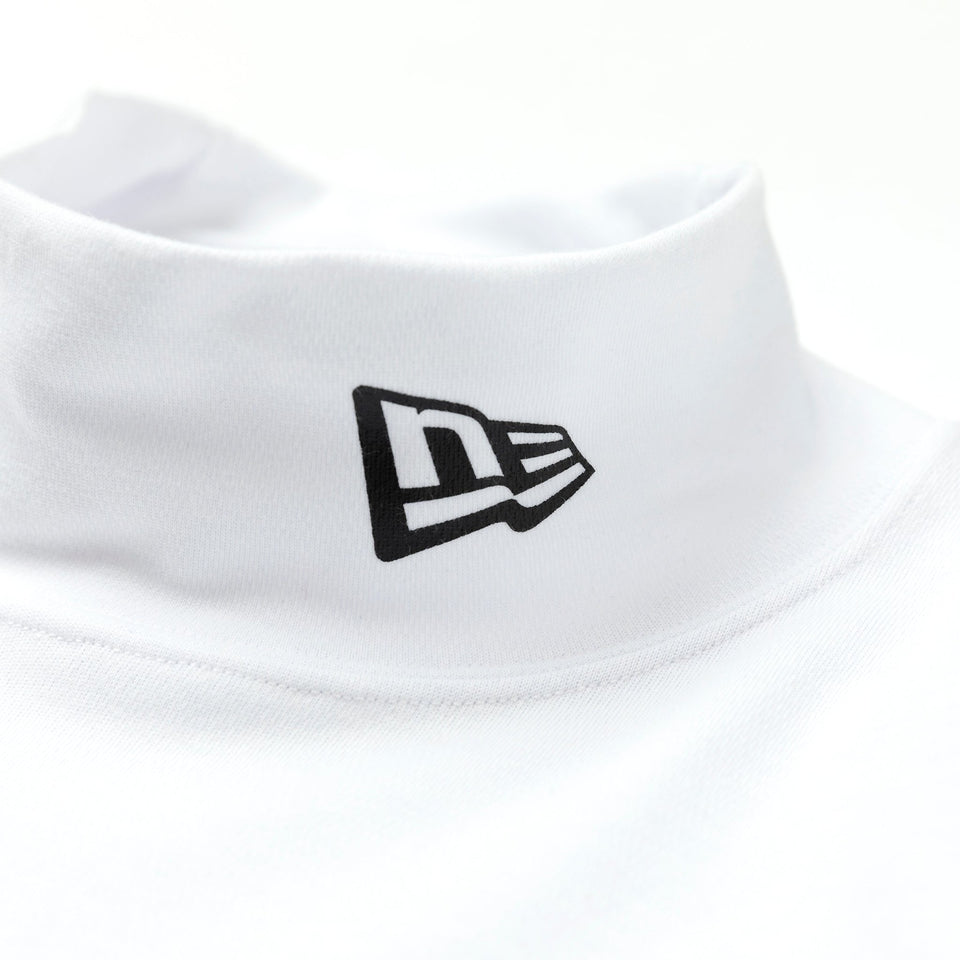 【ゴルフ】長袖 ハイカラーネック パフォーマンス Tシャツ Two Face Big Logo ホワイト - 13331027-S | NEW ERA ニューエラ公式オンラインストア