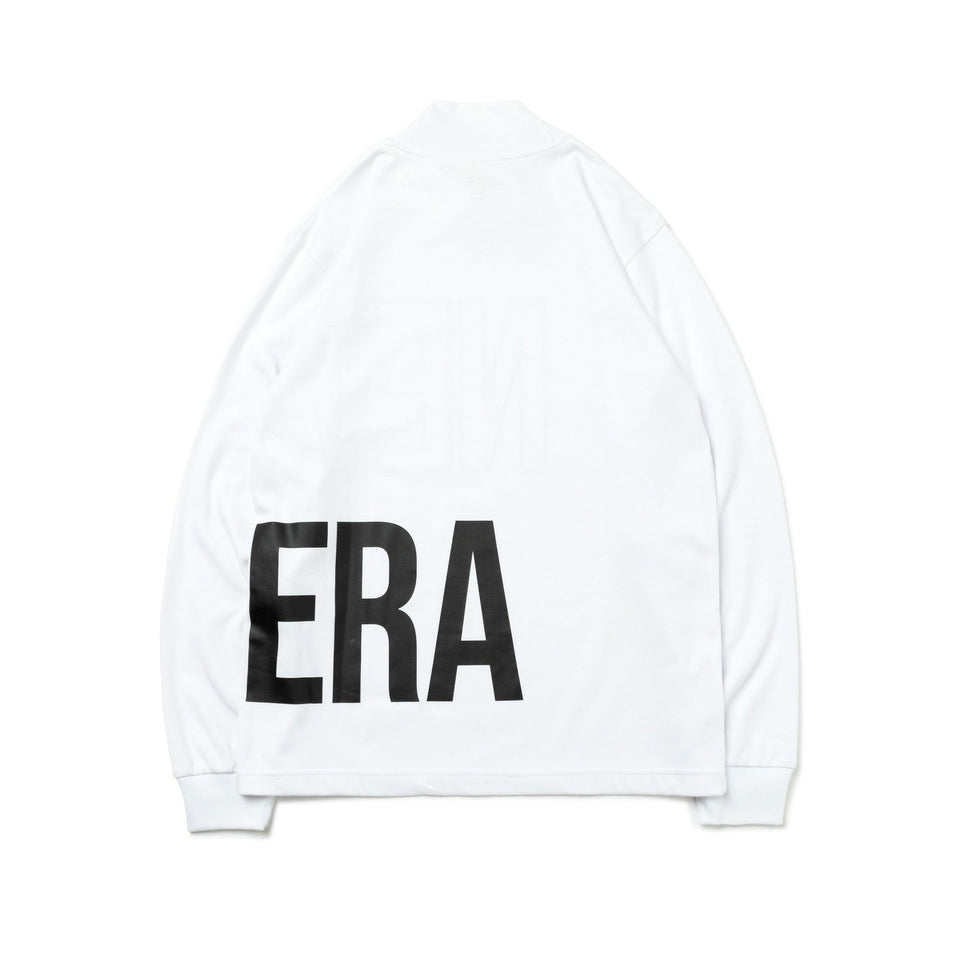【ゴルフ】長袖 ハイカラーネック パフォーマンス Tシャツ Two Face Big Logo ホワイト - 13331027-S | NEW ERA ニューエラ公式オンラインストア