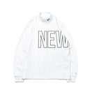 【ゴルフ】長袖 ハイカラーネック パフォーマンス Tシャツ Two Face Big Logo ホワイト - 13331027-S | NEW ERA ニューエラ公式オンラインストア
