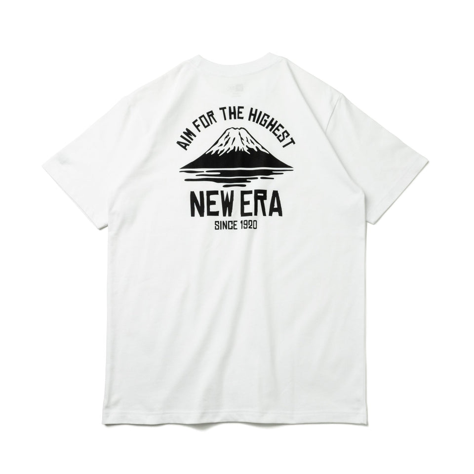 半袖 コットン Tシャツ USコットン Aim For The Highest ホワイト レギュラーフィット 【ニューエラ アウトドア】 - 13061529-S | NEW ERA ニューエラ公式オンラインストア