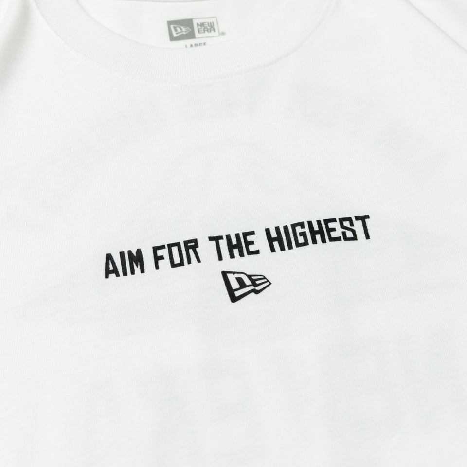 半袖 コットン Tシャツ USコットン Aim For The Highest ホワイト レギュラーフィット 【ニューエラ アウトドア】 - 13061529-S | NEW ERA ニューエラ公式オンラインストア