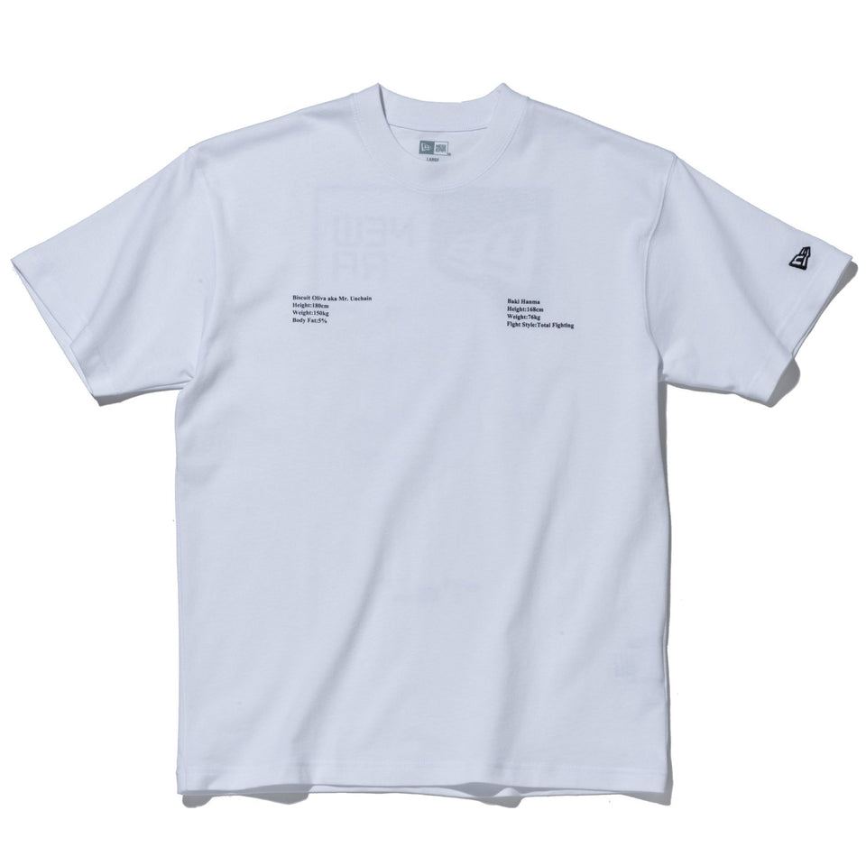 半袖 コットン Tシャツ グラップラー刃牙 VSビスケット・オリバ ホワイト レギュラーフィット - 13330864-S | NEW ERA ニューエラ公式オンラインストア