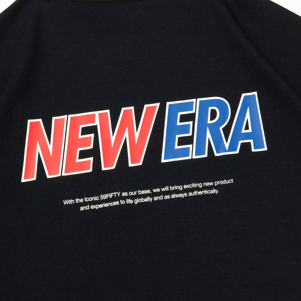 半袖 オーバーサイズド パフォーマンス Tシャツ Word Mark Logo ブラック × トリコロール【 Performance Apparel 】 - 14121972-S | NEW ERA ニューエラ公式オンラインストア