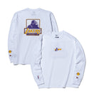 長袖 コットン Tシャツ XLARGE x NBA ロサンゼルス・レイカーズ ホワイト レギュラーフィット - 13113528-S | NEW ERA ニューエラ公式オンラインストア