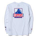 長袖 コットン Tシャツ XLARGE x NBA ロサンゼルス・クリッパーズ ホワイト レギュラーフィット - 13113529-S | NEW ERA ニューエラ公式オンラインストア
