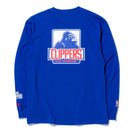 長袖 コットン Tシャツ XLARGE x NBA ロサンゼルス・クリッパーズ ブルー レギュラーフィット - 13113530-S | NEW ERA ニューエラ公式オンラインストア