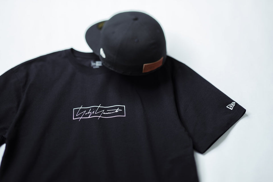 コットン Tシャツ Yohji Yamamoto SS20 スクエア シグネチャーロゴ