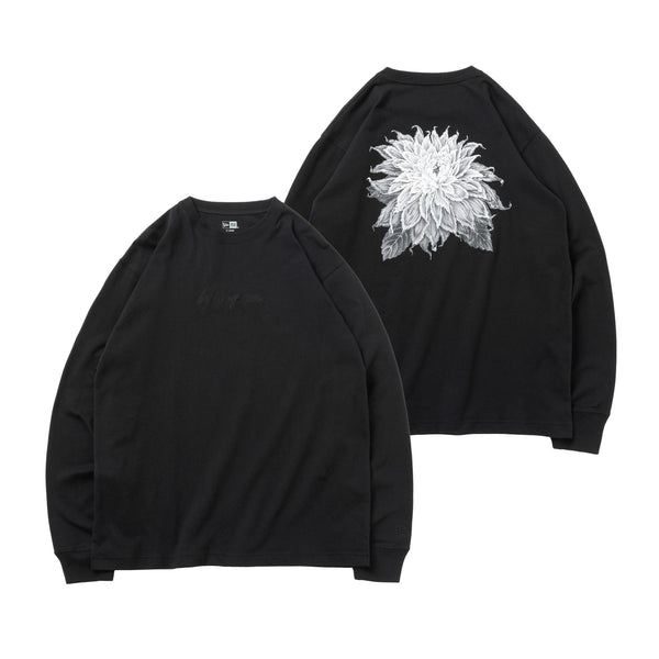 長袖 コットン Tシャツ Yohji Yamamoto SS23 ダリア ブラック 