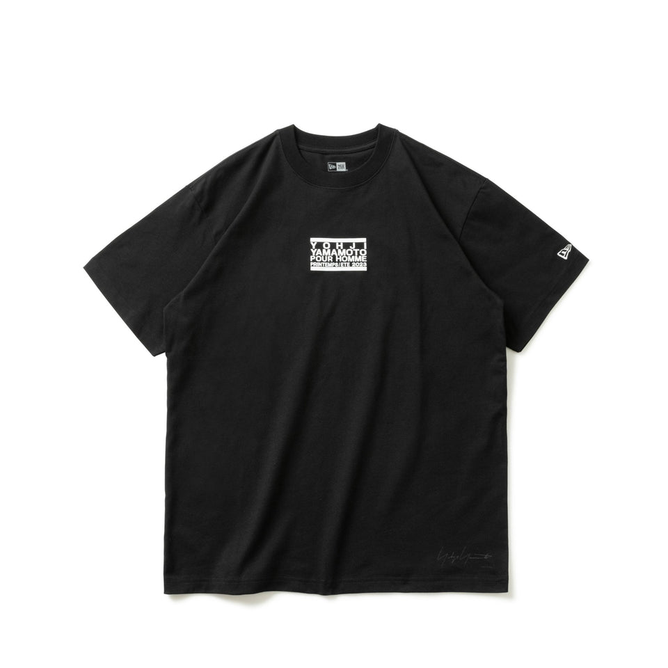 半袖 コットン Tシャツ Yohji Yamamoto SS23 ボックスロゴ ブラック レギュラーフィット - 13747695-S | NEW ERA ニューエラ公式オンラインストア