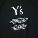 半袖 コットン Tシャツ Y's SS24 ブラック レギュラーフィット - 13935184-S | NEW ERA ニューエラ公式オンラインストア